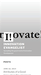 Mobile Screenshot of innovationevangelist.com